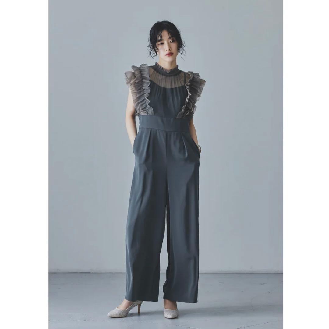 niana フリルハイウエストワイドパンツドレス オケージョン 同窓会 結婚式