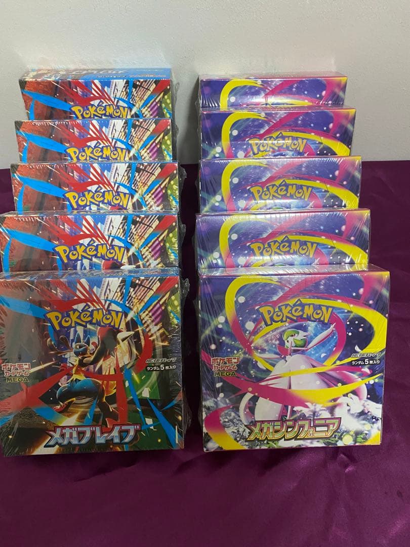 ポケモンメガレイブ /メガシンフォミア✖️5ボックス=10ボックス➡️シュリンク付き