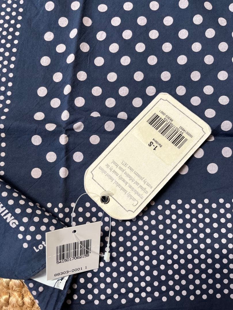 新品 未使用 LEVI'S VINTAGE CLOTHING ドット柄 バンダナ