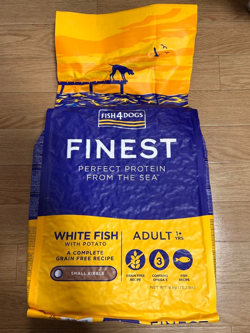 【新品】FISH4DOGS FINEST ホワイトフィッシュ ドッグフード6kg