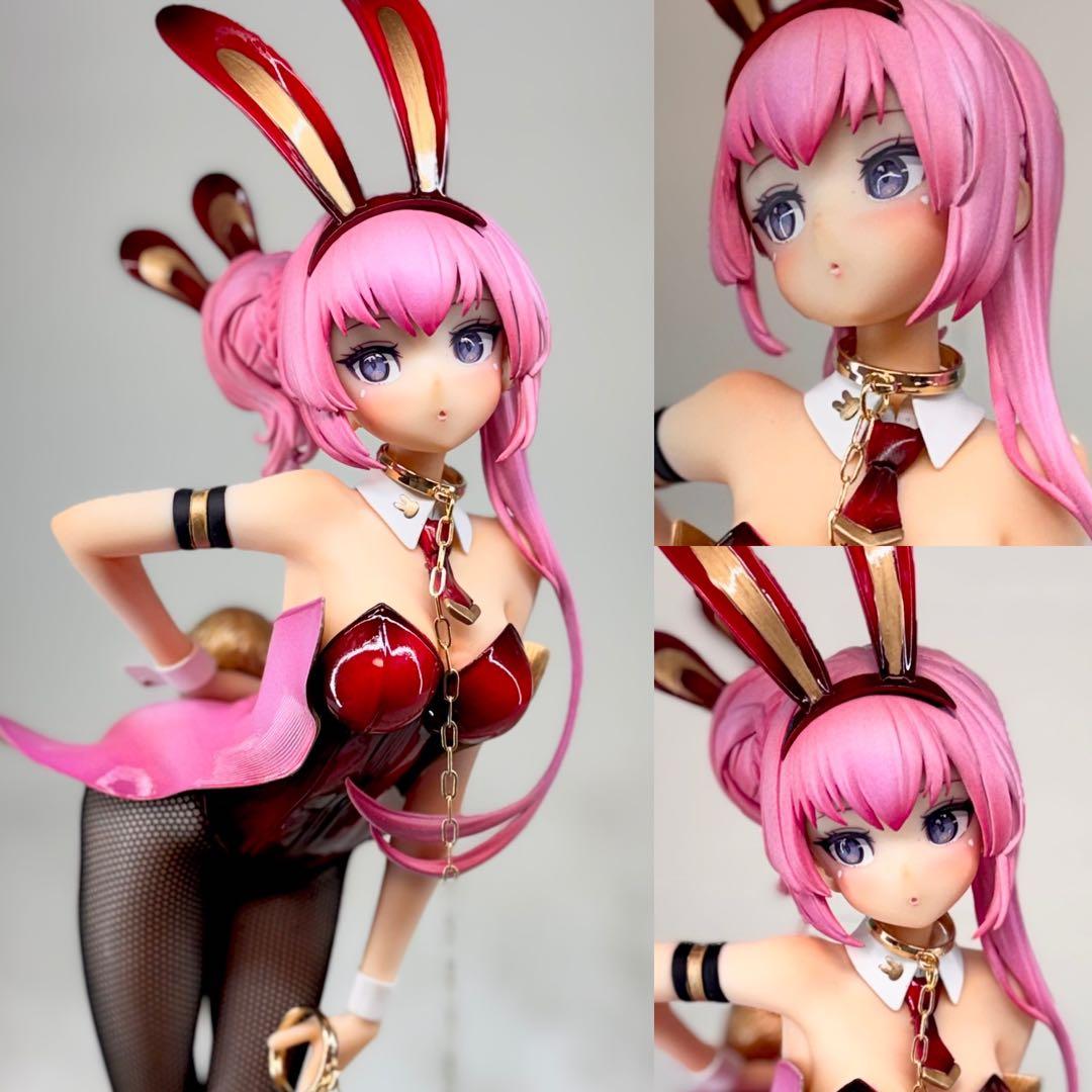 ち*こ様 初音ミク　巡音ルカ　フィギュア　リペイント　バニーver ゴールドパー