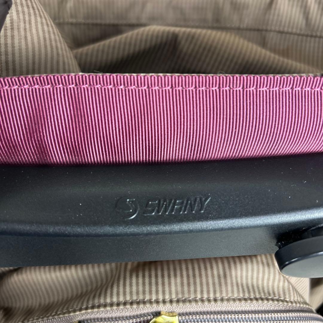 SWANY スワニー キャリーバッグカート　ルバンドミニ　グレージュ　リボン
