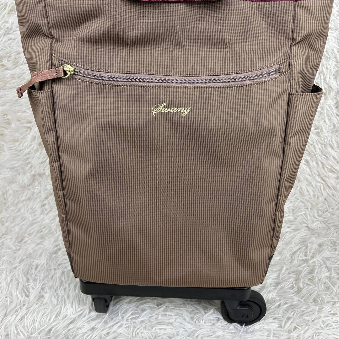 SWANY スワニー キャリーバッグカート　ルバンドミニ　グレージュ　リボン