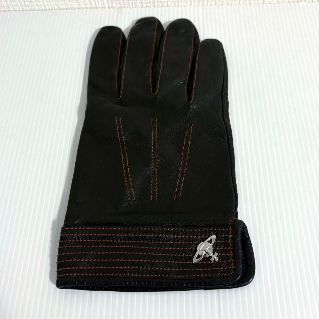 美品　ヴィヴィアンウエストウッド　革手袋　本革　ブラック
