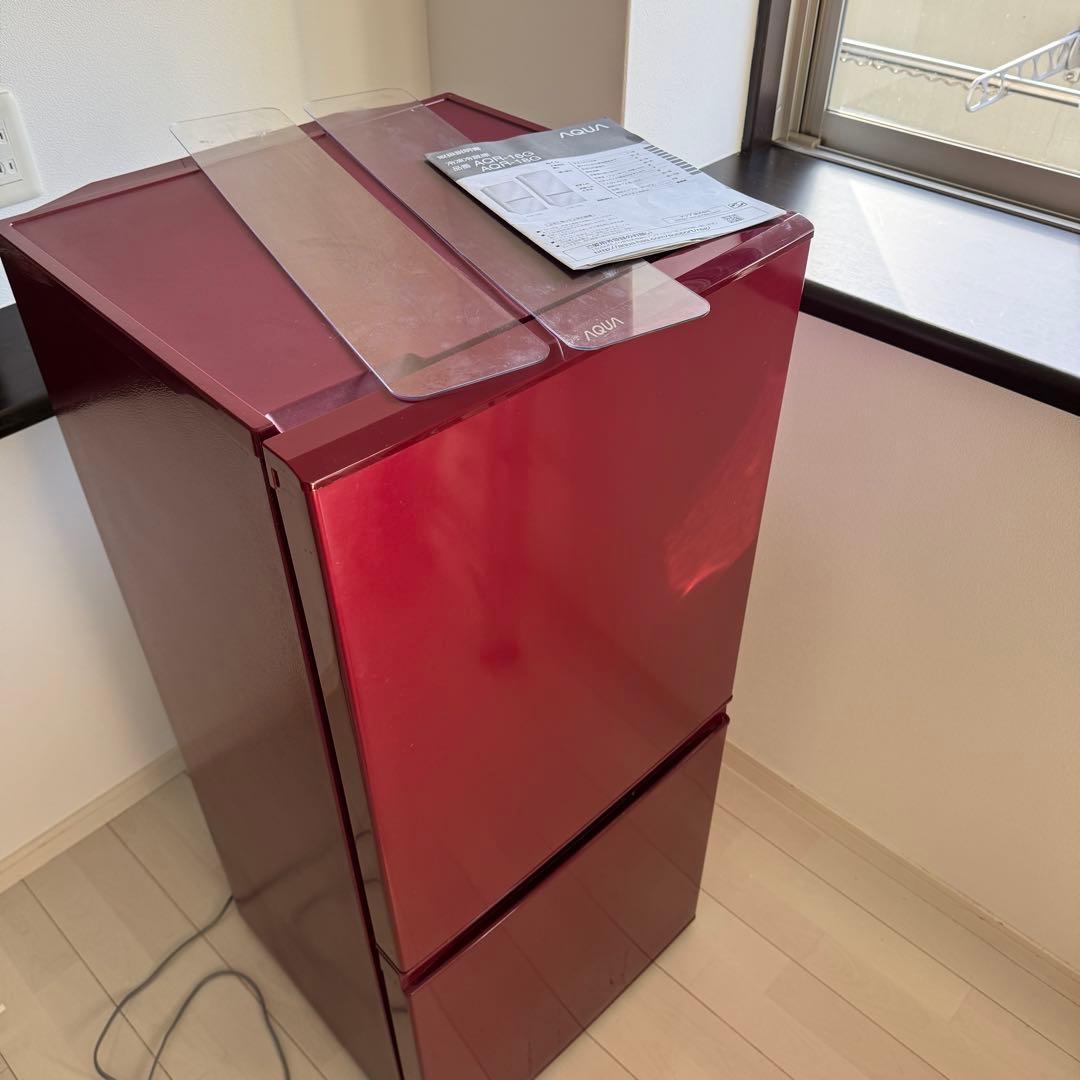 中古2ドア 冷蔵庫 アクア aqa-16g 2018年製 取扱説明書あり