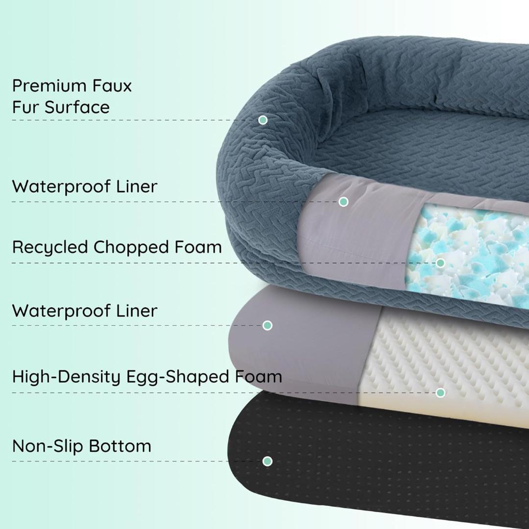 新品未使用★大型犬ヒューマンドッグベッド人間＆犬用ベッド 簡易ベッドにも