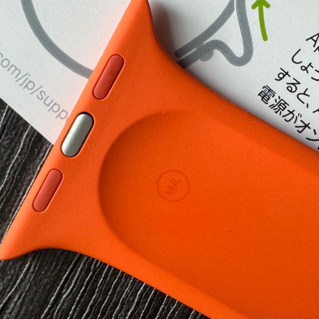 2806 未使用　Apple Watch エルメス　オレンジ　ラバー　シリコン