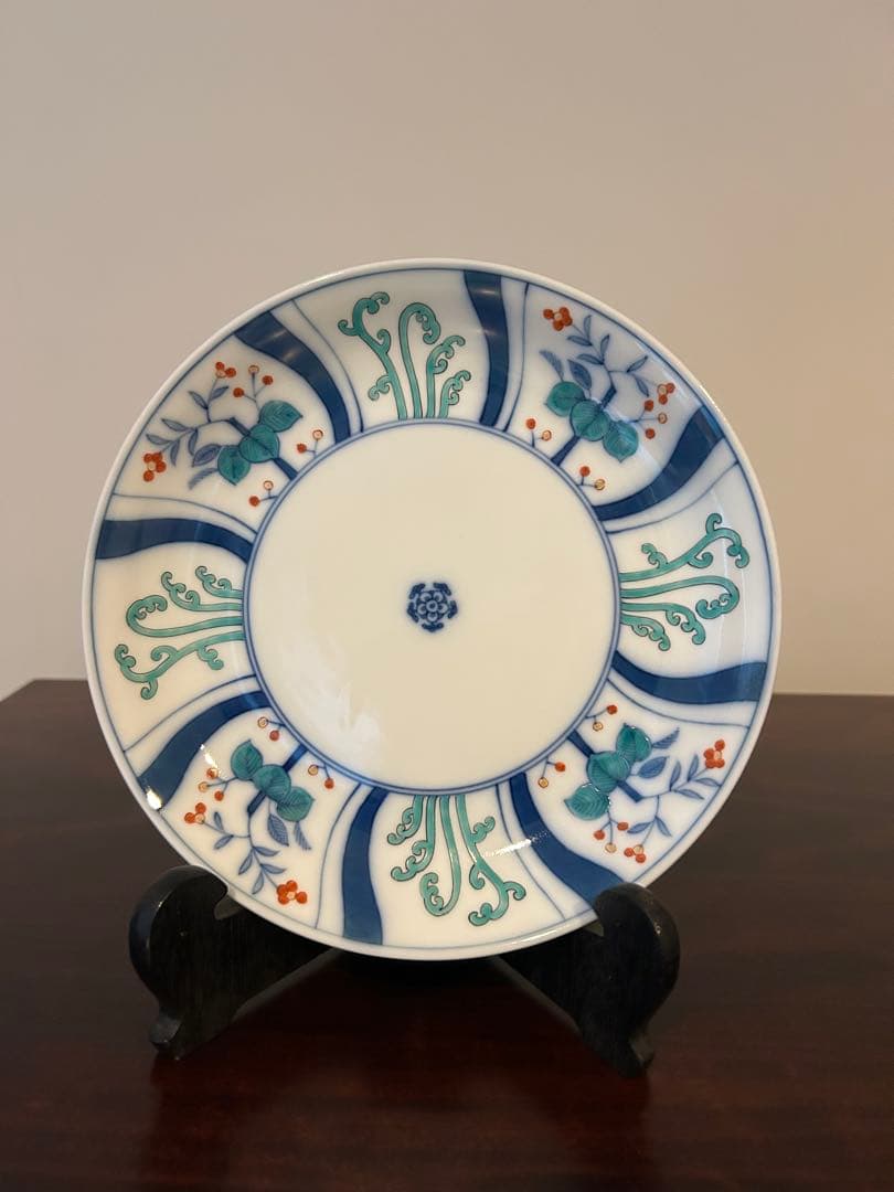 人間国宝　十四代柿右衛門　稔わらび文