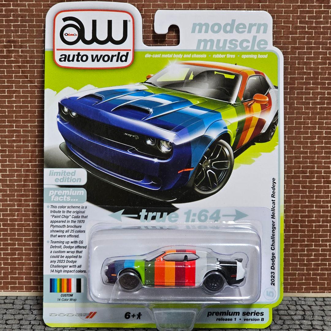 オートワールド　ダッジ　チャレンジャー　ヘルキャット　14カラー　1/64　新品