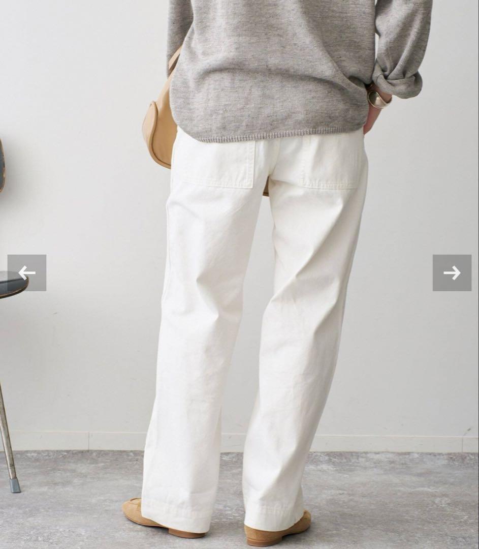 【Spick and Span】新品未使用ルーズベイカーパンツ 34 完売品 白