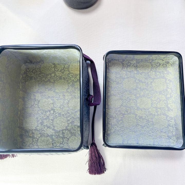 茶道具　茶箱　「御所籠セット」　和田菁竺造　外箱・共箱付