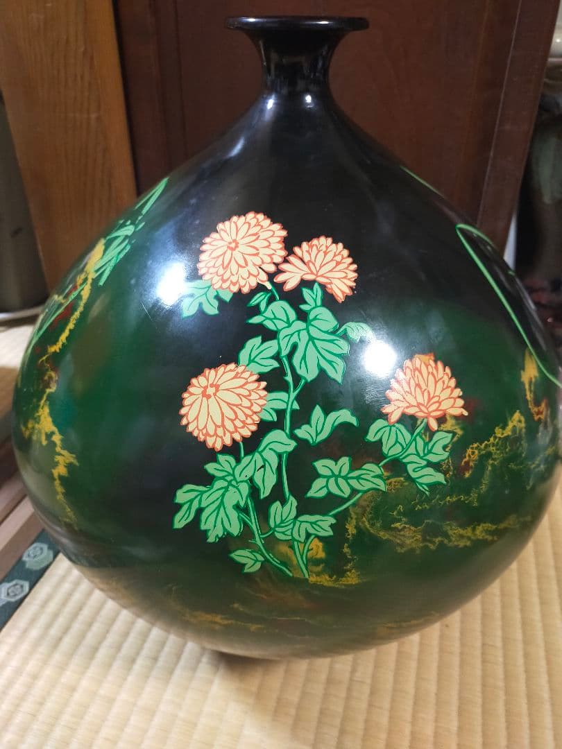 究極の逸品 『九谷焼 佐野慧成 』火の壺 花壺 華道 大壺 大きなサイズ