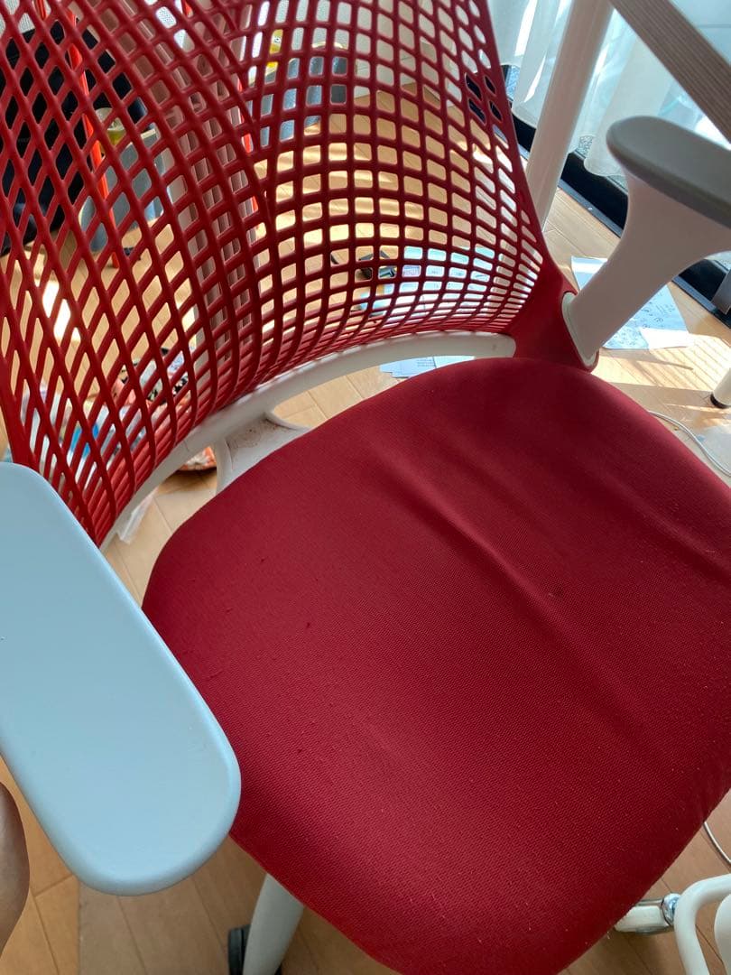 セイルチェア　赤　グレー