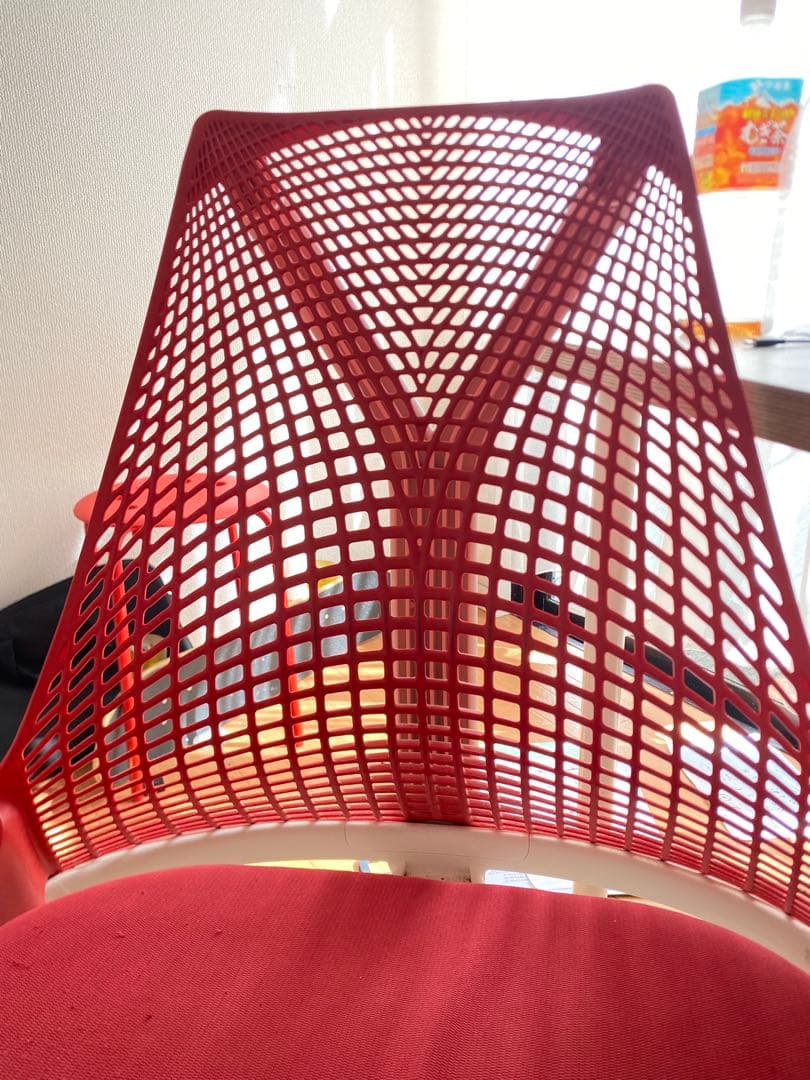 セイルチェア　赤　グレー