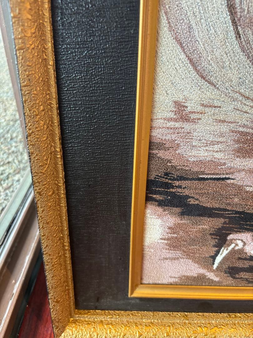 Var3da-　　美品】龍刺繍額 昭和レトロ アンティーク 絵 刺繍