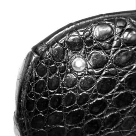 ✨美品✨JRA認定 クロコダイル　2way ショルダーバッグ バケット　ブラック