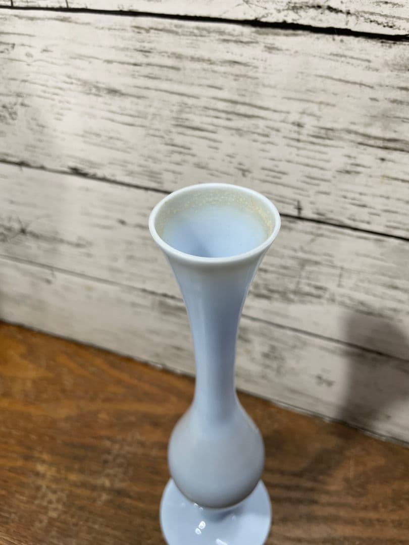 フランスアンティーク オパリンガラスの一輪挿し 花瓶 グラス 花器 花入れ