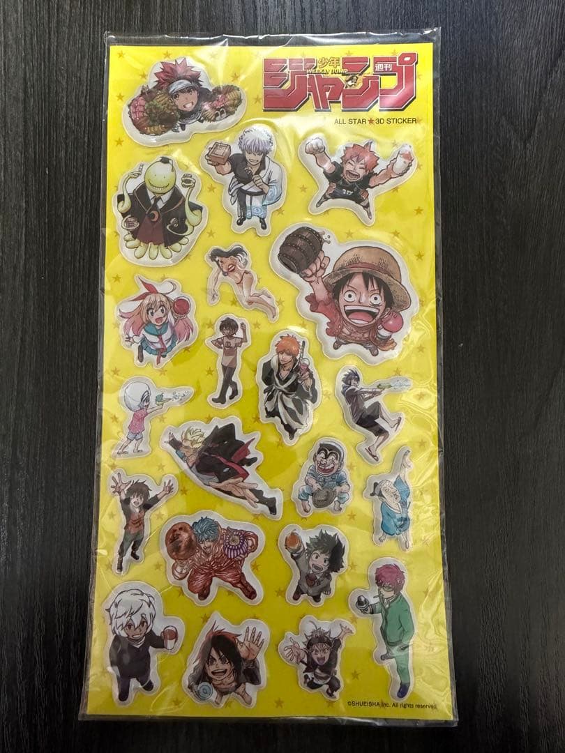 激レア　ジャンプキャラクター ステッカーセット 2015年　限定シール