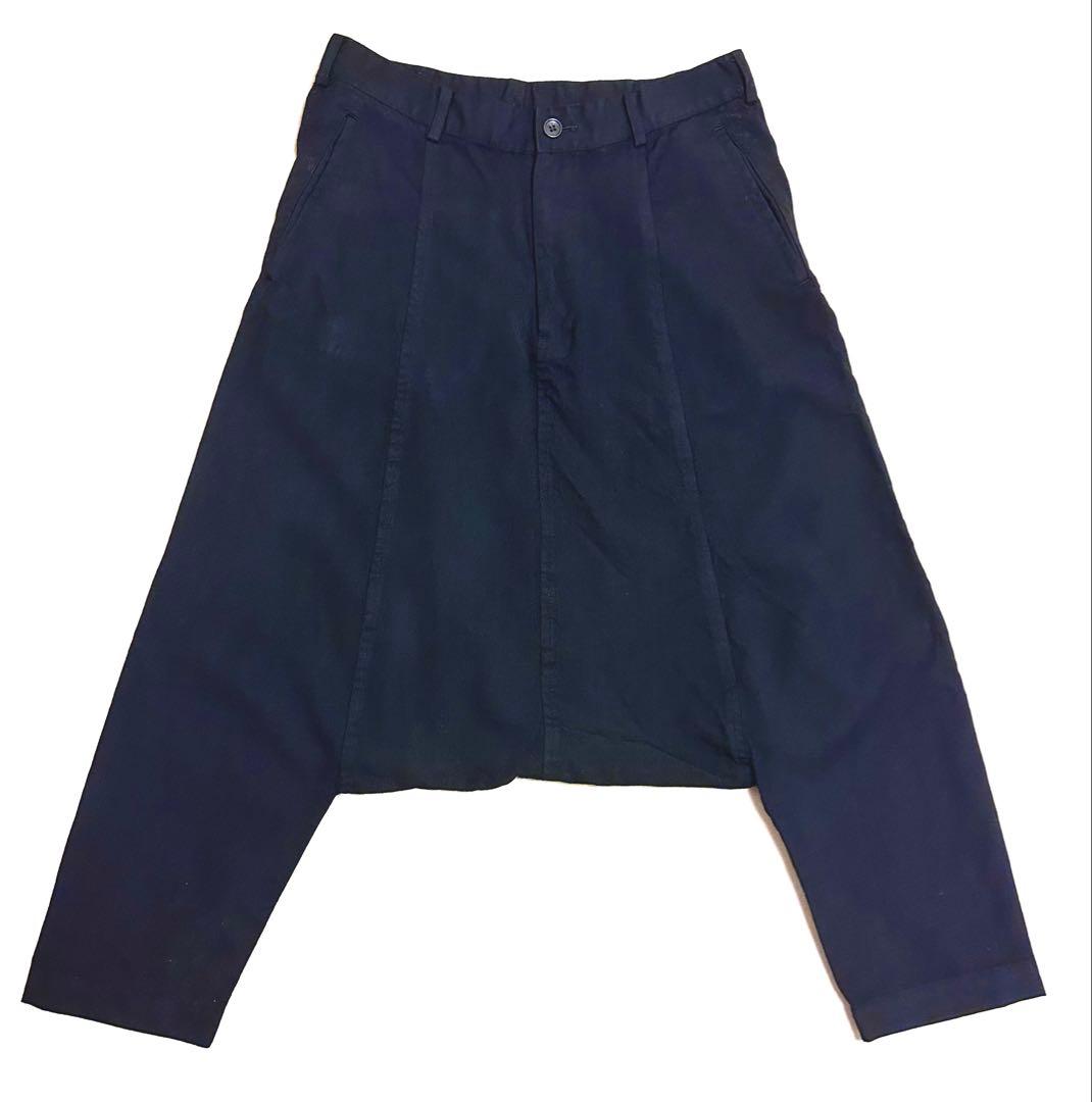 ブラック コムデギャルソン ウール　サルエルパンツ　M BLACK