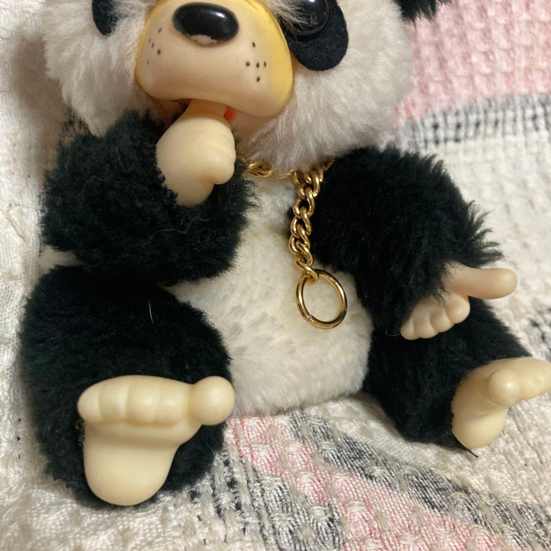 ファースト　モンチッチ風　パンダ　ぬいぐるみ　② レトロ　中古品