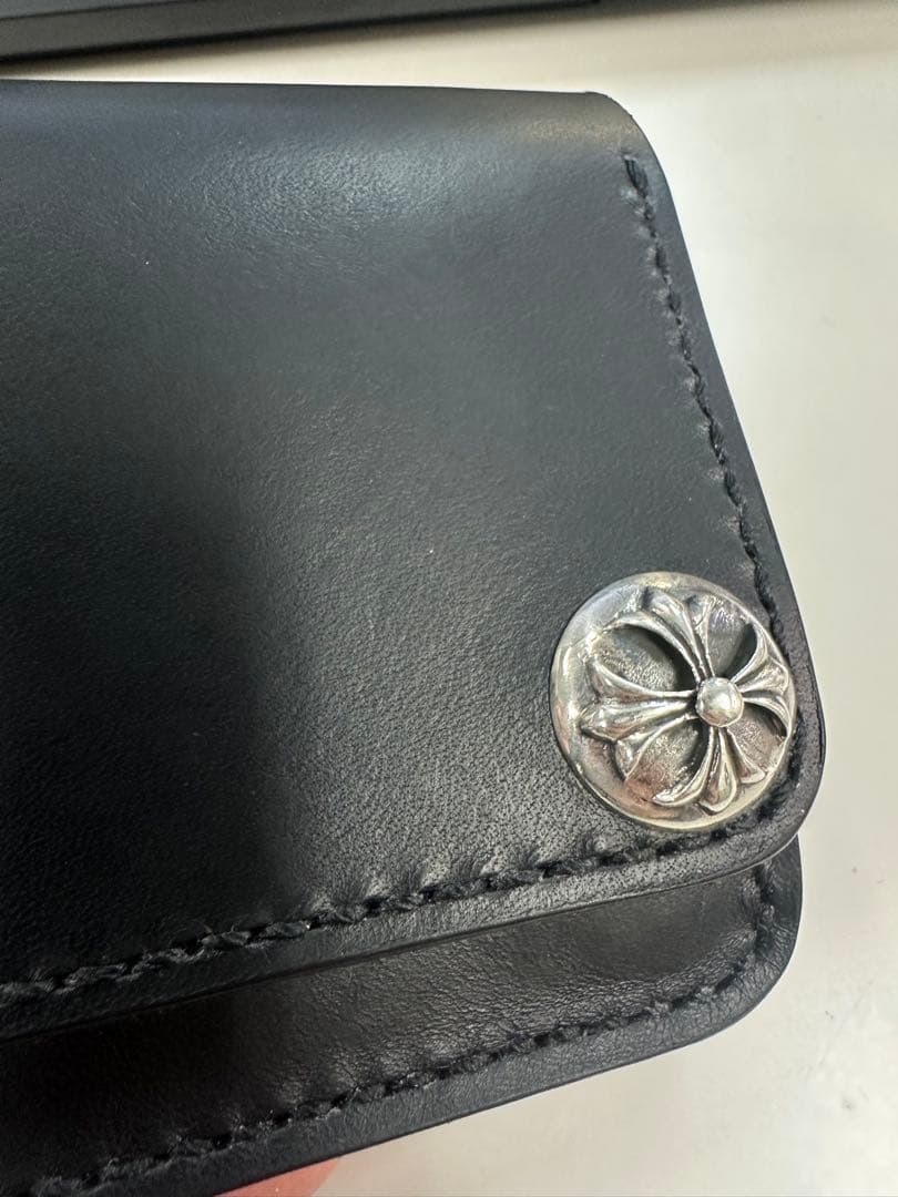 ショート　トラッカーウォレット　シルバー925 クロスボール　ブルガロ