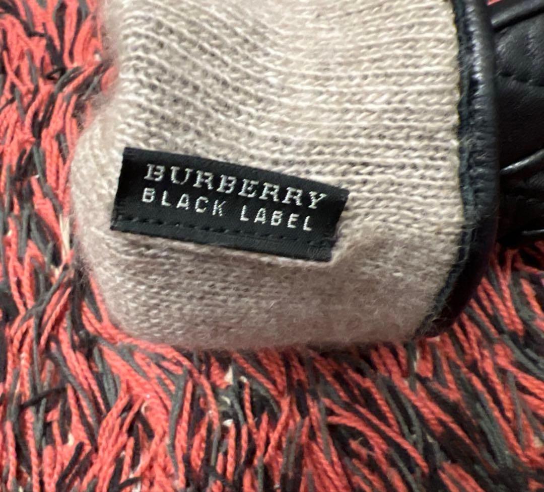 こ*つ様 美品　バーバリー BURBERRY ブラックレーベル レザー 手袋 革