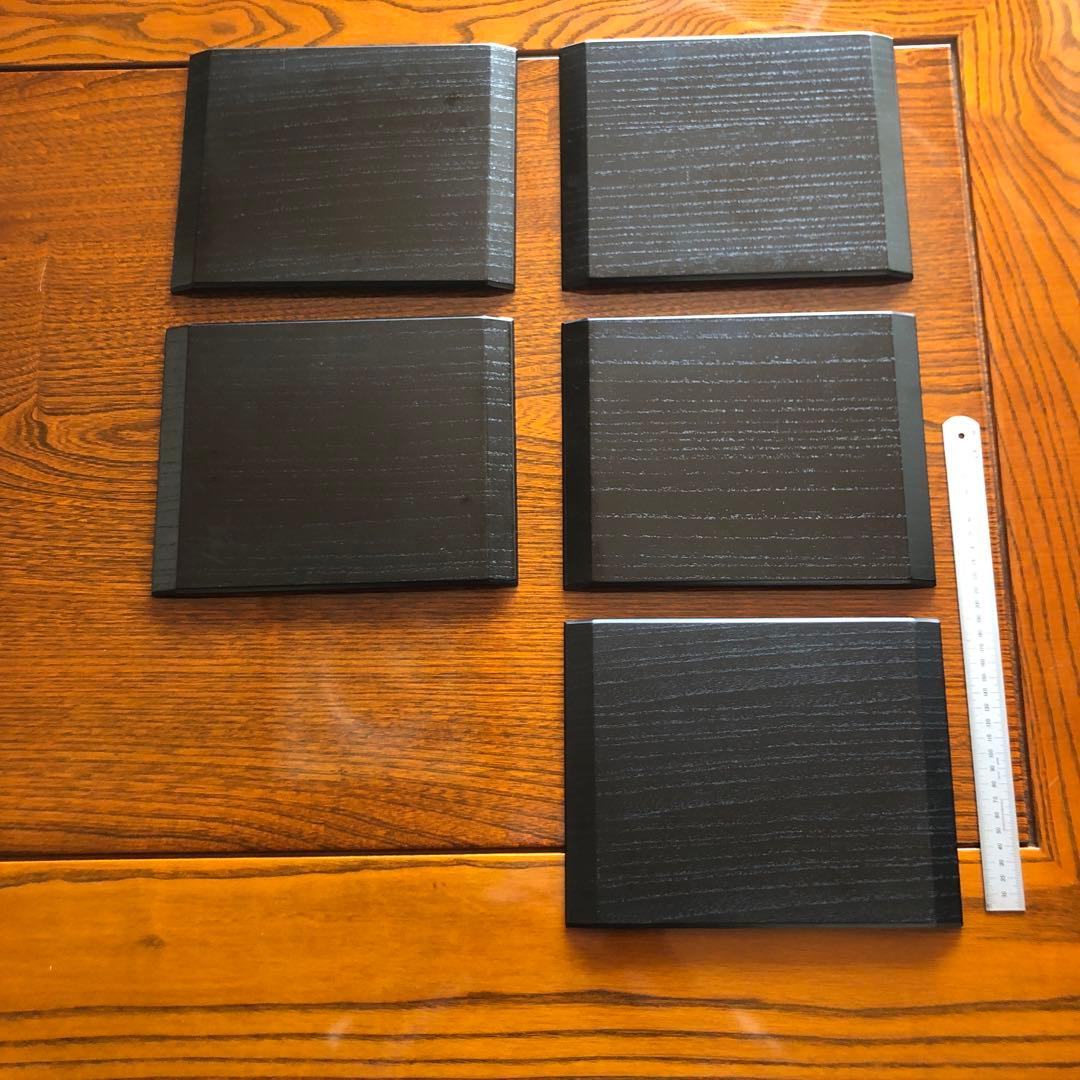 懐石　銘々皿　高級漆器 懐石御膳5客セット 金色の葉五色美品