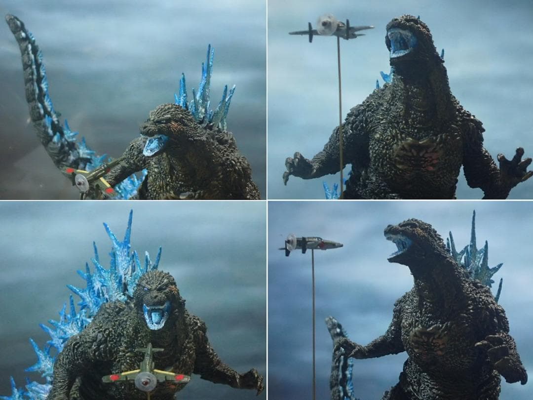 電車・震電付！一番くじ ゴジラ−1.0 A賞を背びれ発光イメ－ジへ再塗装 元箱有