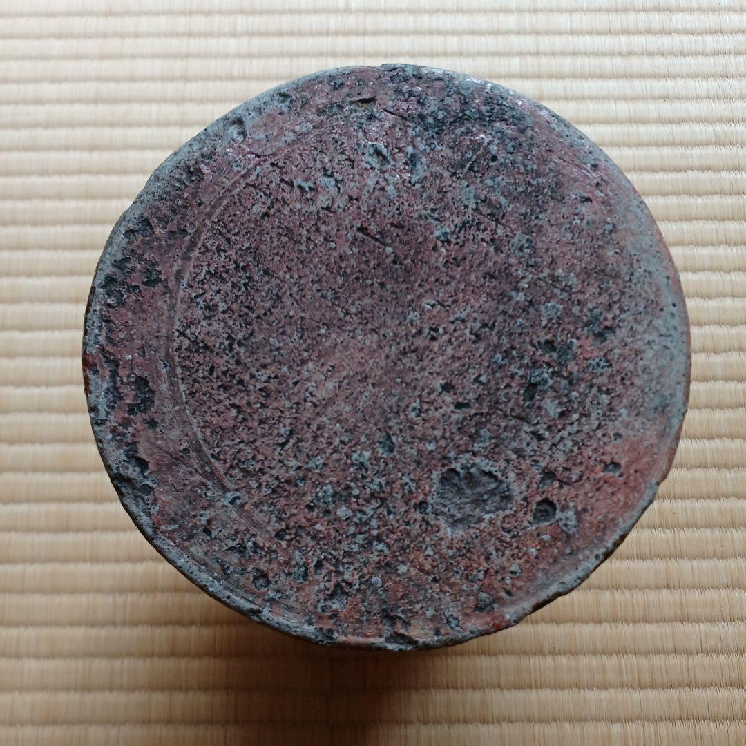 No180　古い信楽焼の双耳花生け