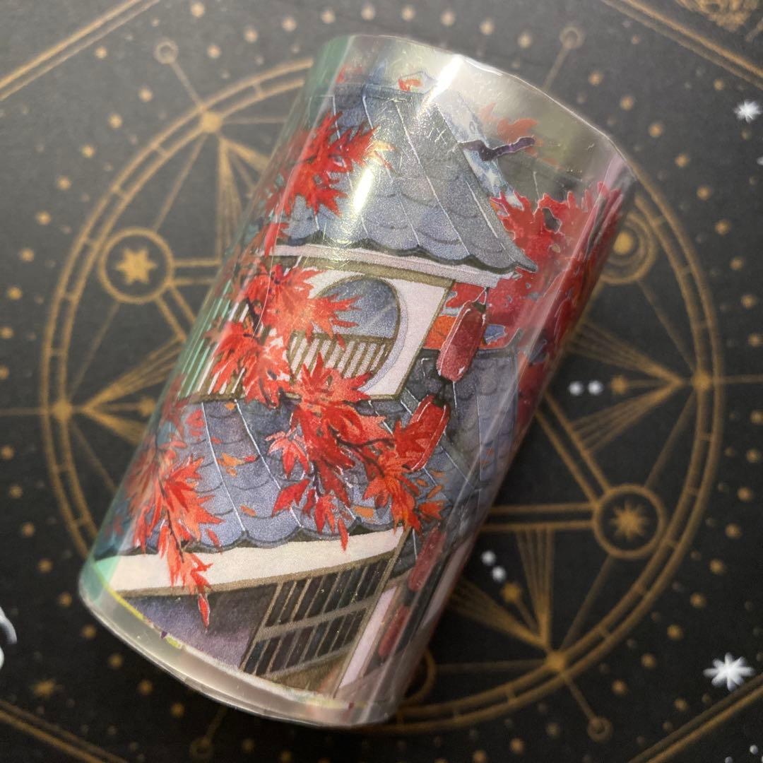 【7903】海外　マステ　5m巻売り　PETマスキングテープ　秋