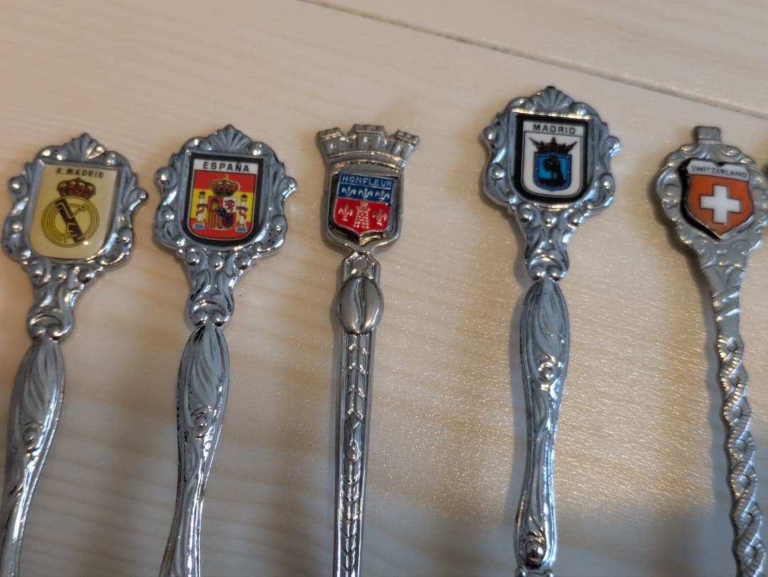 (木製スプーンラック付き）スーベニアスプーンラック　セット