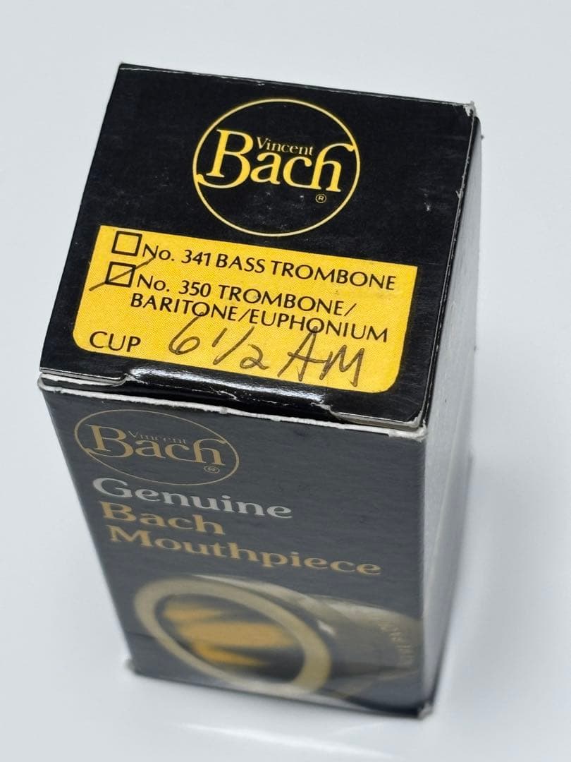 【送料無料】旧刻印 Bach トロンボーンマウスピース 細管　6 1/2AM