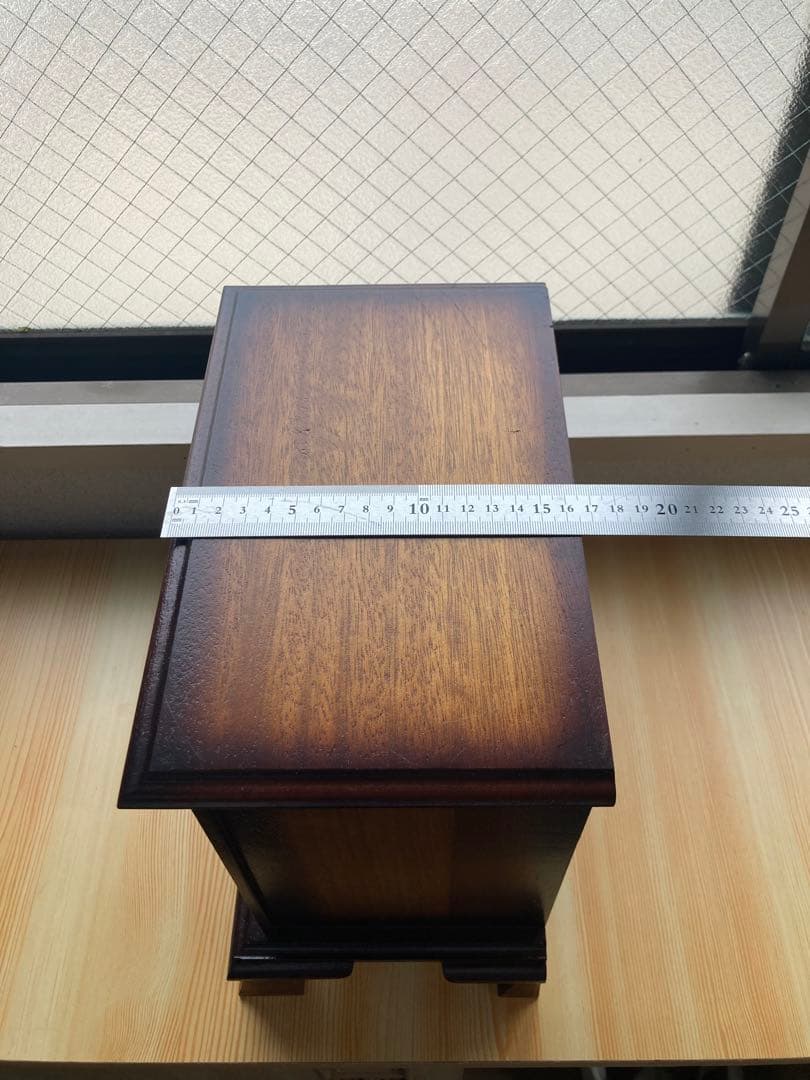 アンティーク　小物収納　４段引き出し【オルゴール付き】