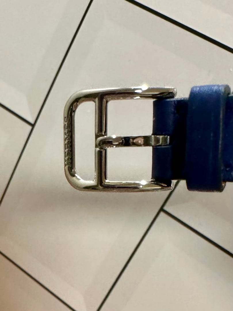 Hermes ブルー・サフィールアトラージュ・ドゥブルトゥールレザーストラップ