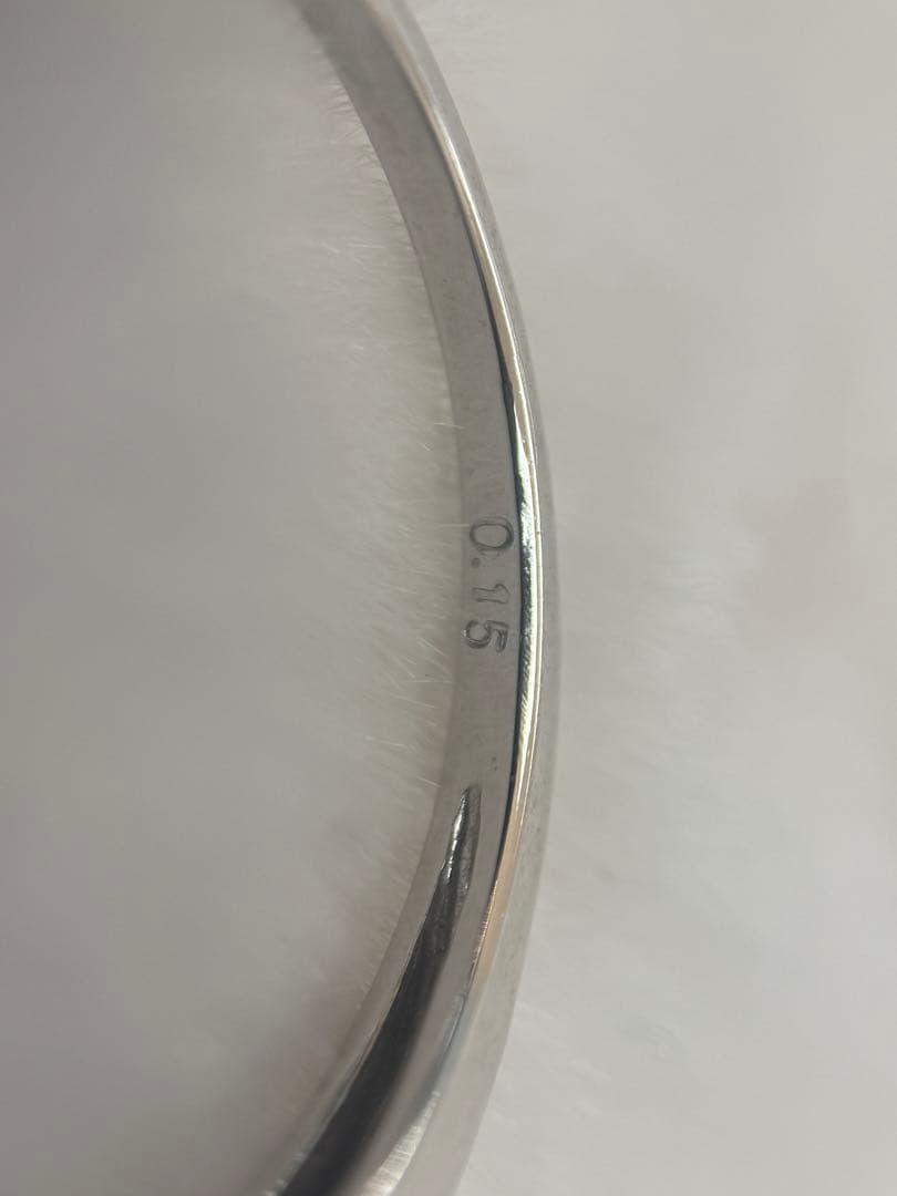k18wg 0.15ct 1.7g ダイヤリング