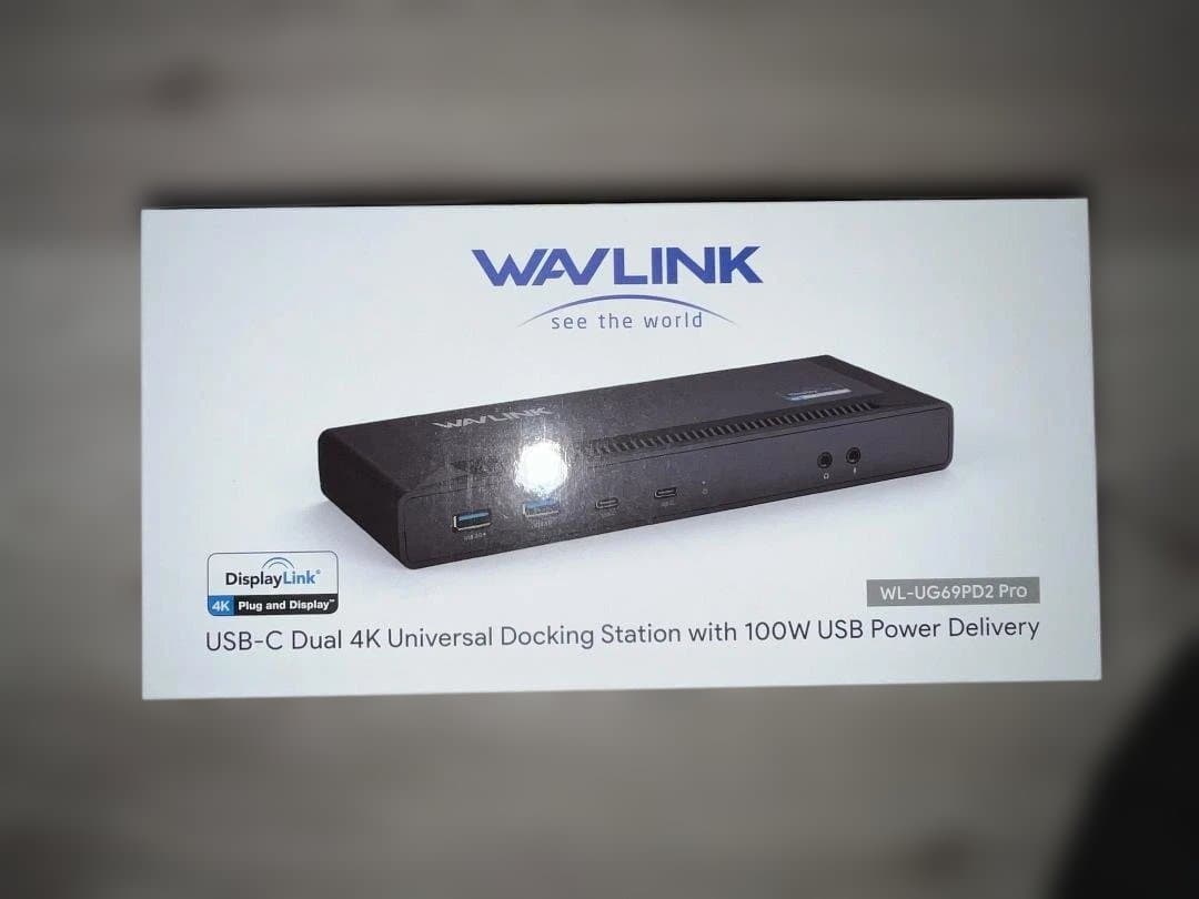 WAVLINK USB-C デュアル4Kドッキングステーション WL-UG69P