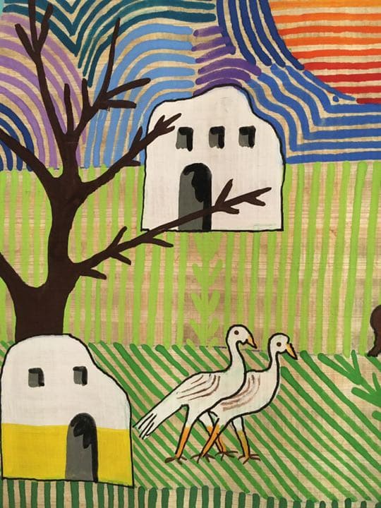 エジプトパピルス　アーティストの作品