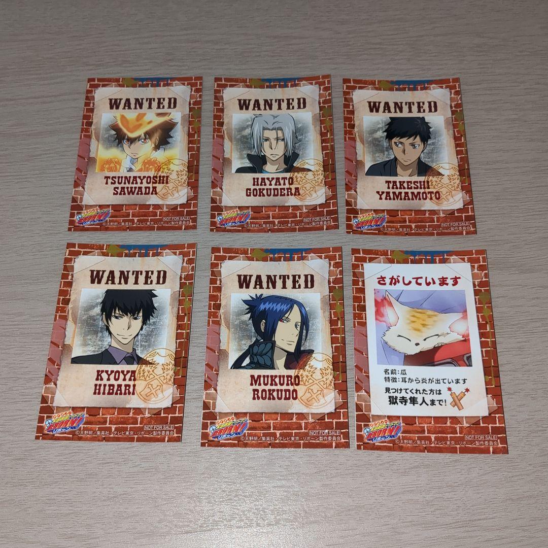 家庭教師ヒットマンREBORN!　ステッカーカードコンプセット　アニメイト特典