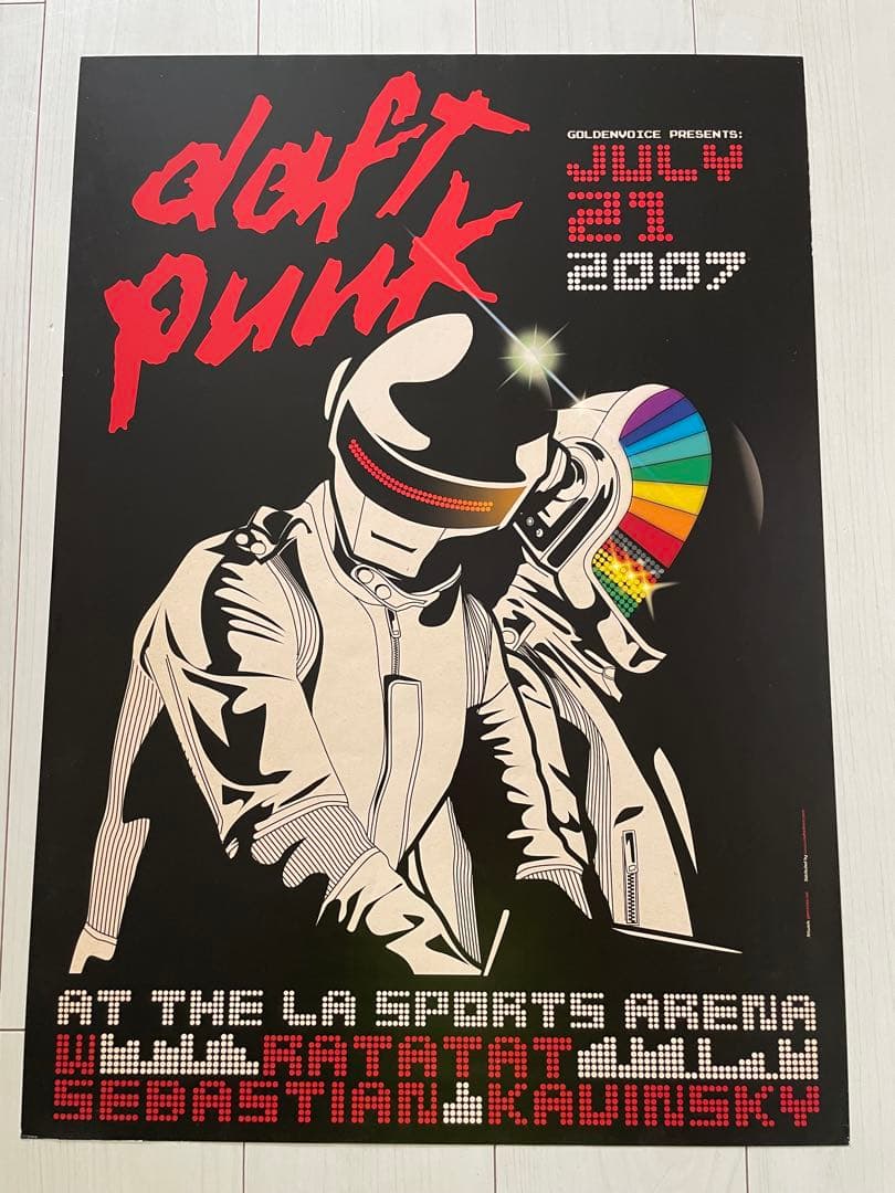 ダフトパンク　ポスター　中古　シリアルナンバー入