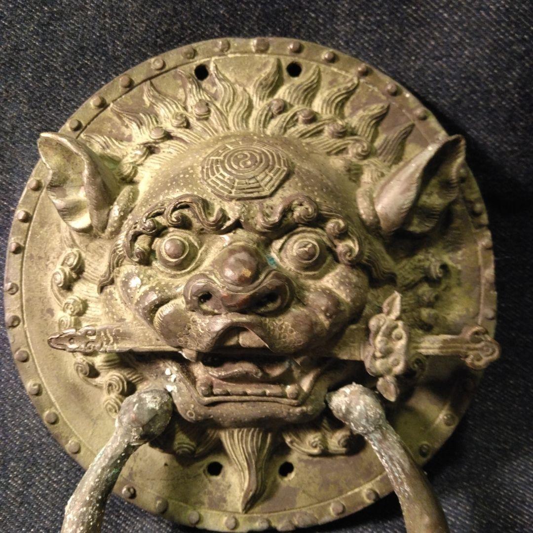 古い　ドアノツカー　？ 骨董　中国 　開運　魔除け