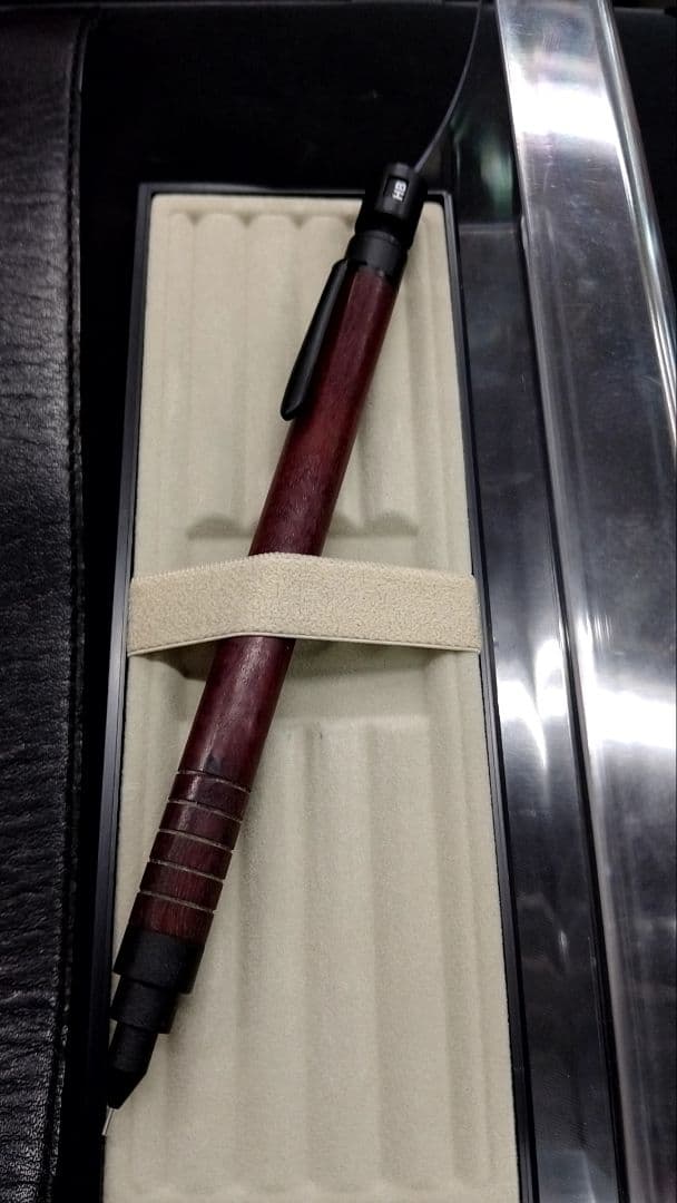 マーベラスウッド　シャープペンシル　マットブラック　パープルギジー　EX