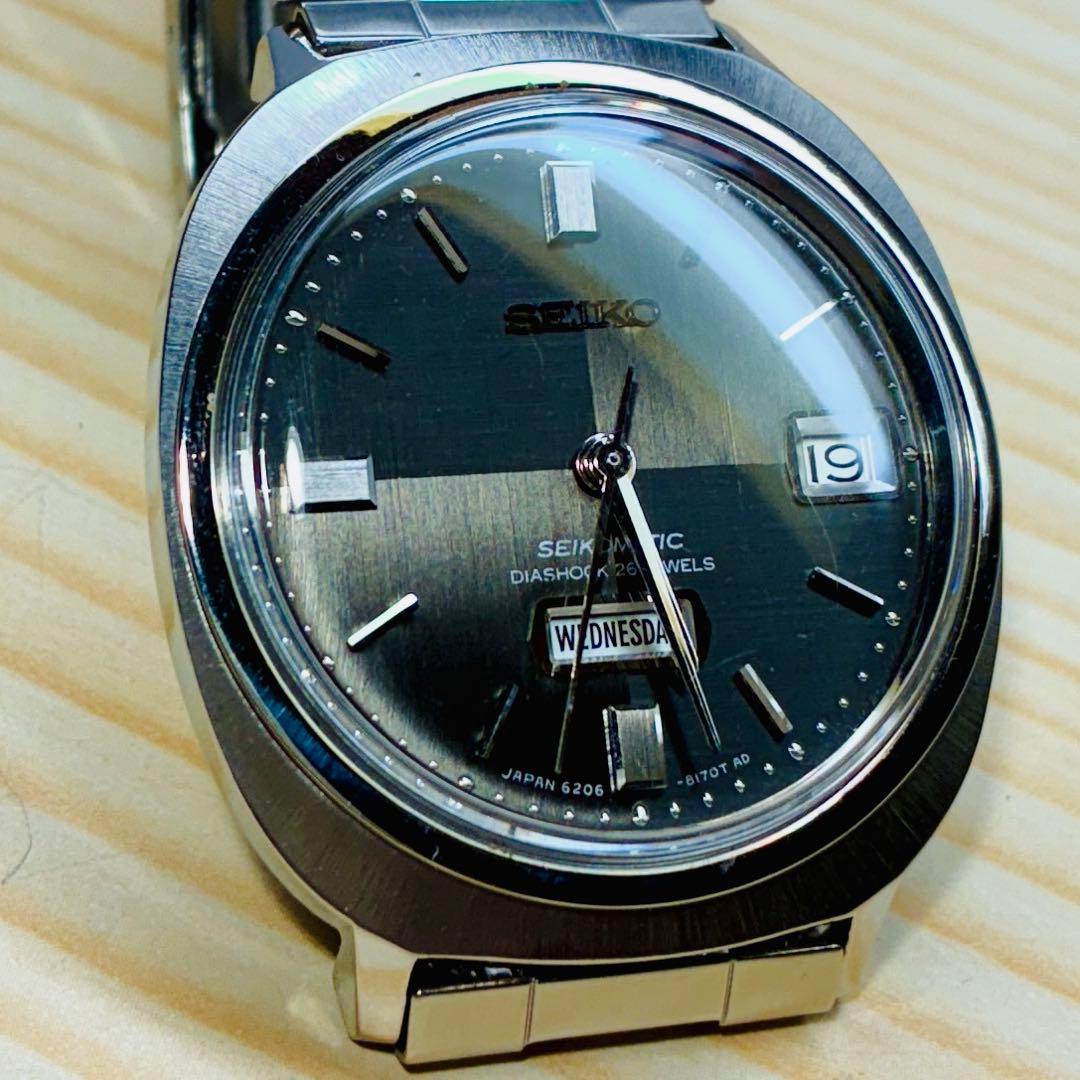 1966年製造セイコー マチック2トーン黒文字盤￼自動巻きレア美品動作良好