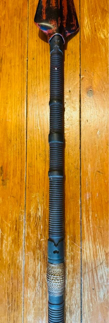 槍　拵　朱槍　根来塗り