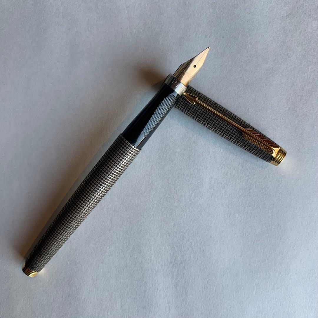PARKER パーカー 万年筆 ペン先14Ｋ 14金 スターリングシルバー