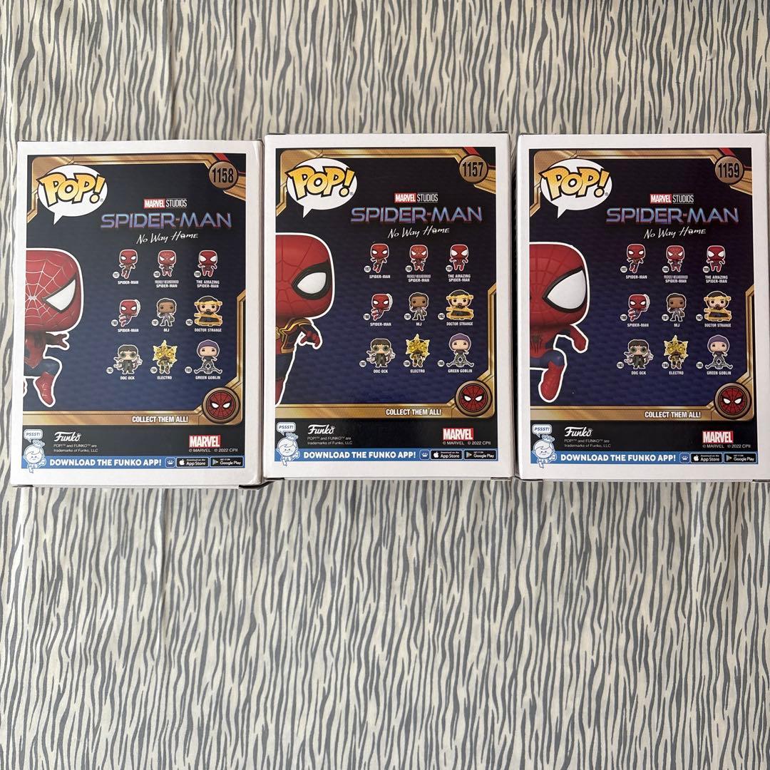 Funko pop スパイダーマン フィギュア 3体セット