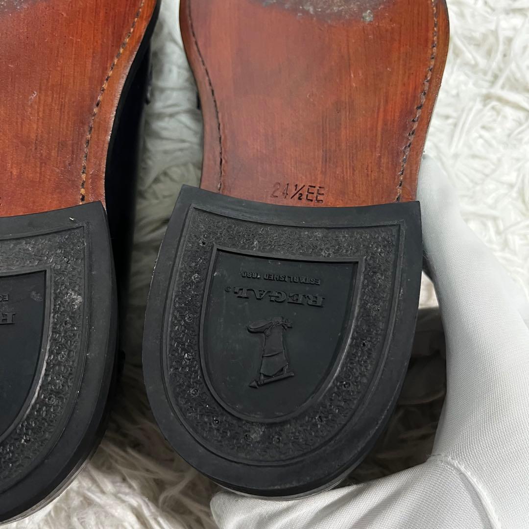 【美品】REGAL リーガル　タッセルローファー　メダリオン　24.5 ブラック