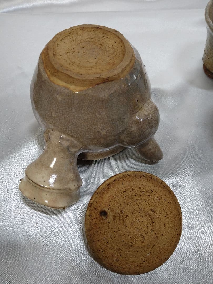 11代大和松緑 萩焼 番茶器揃 松緑窯 茶器 茶道具 陶芸品 美品