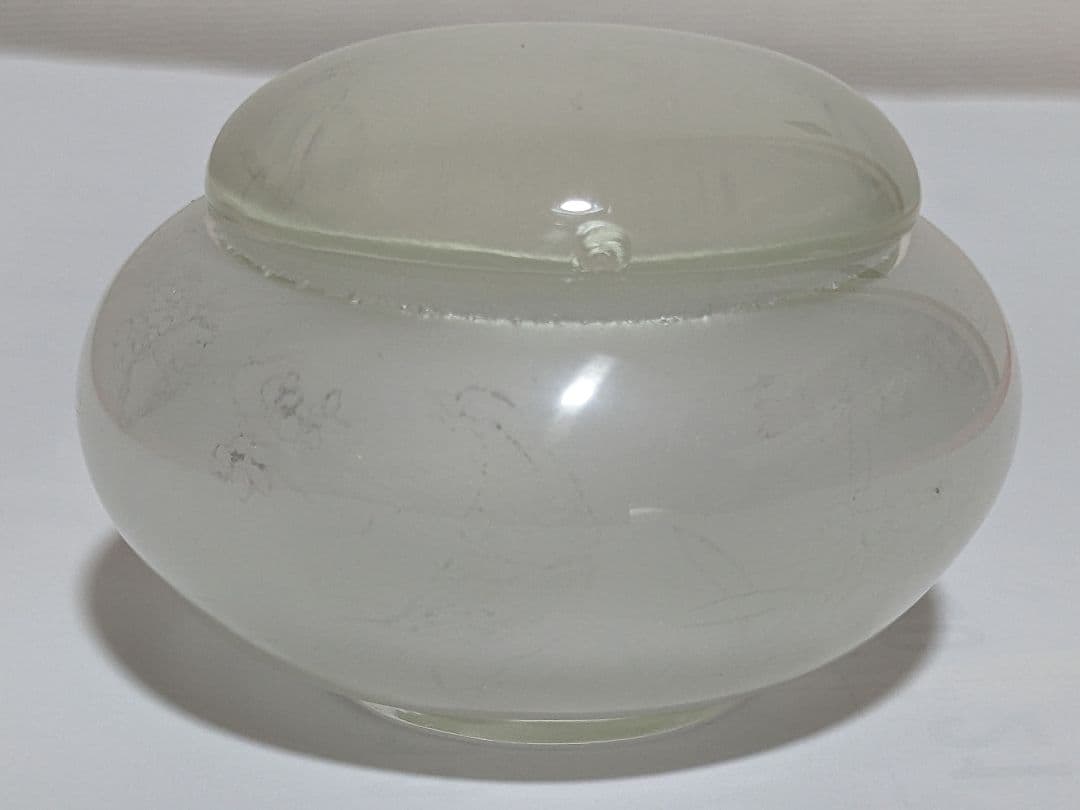 ♦中国 古玩 古美術品 ガラス絵 化粧入 蓋付き瓶 壺 化粧道具 鼻煙壺 骨董品