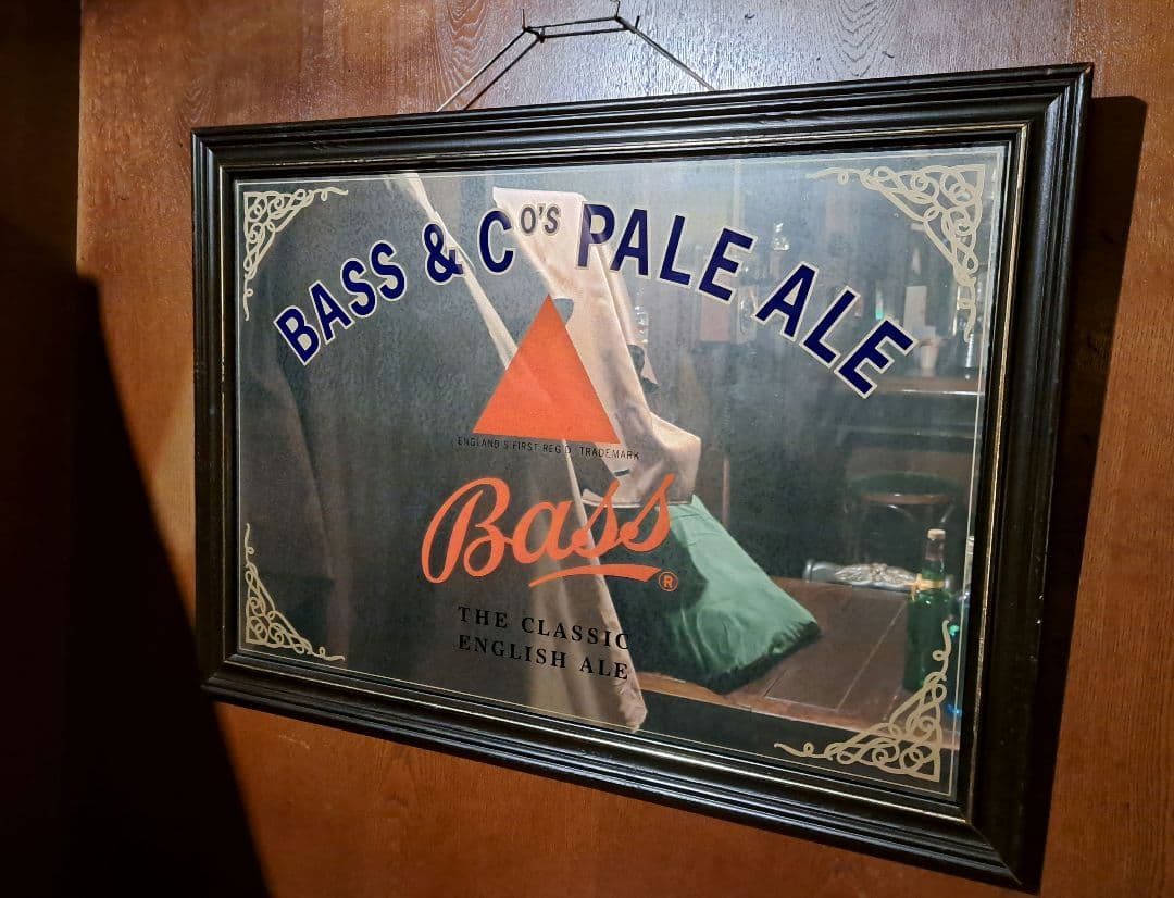 【廃盤レア】バスペールエール　パブミラー　ヴィンテージ