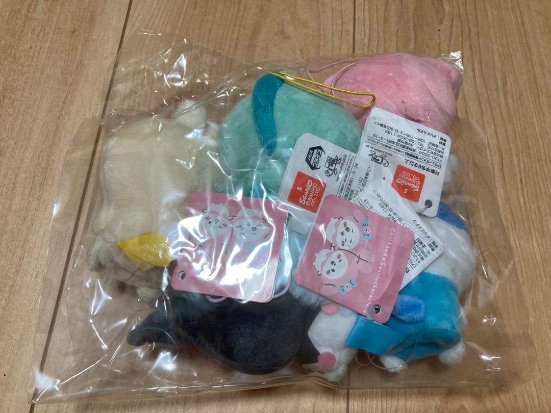 ちいかわサンリオマスコット ちいかわ ハチワレ うさぎ くりまんじゅう モモンガ